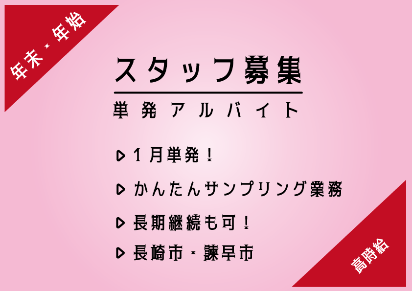 【年始短期】商戦期のイベントスタッフ